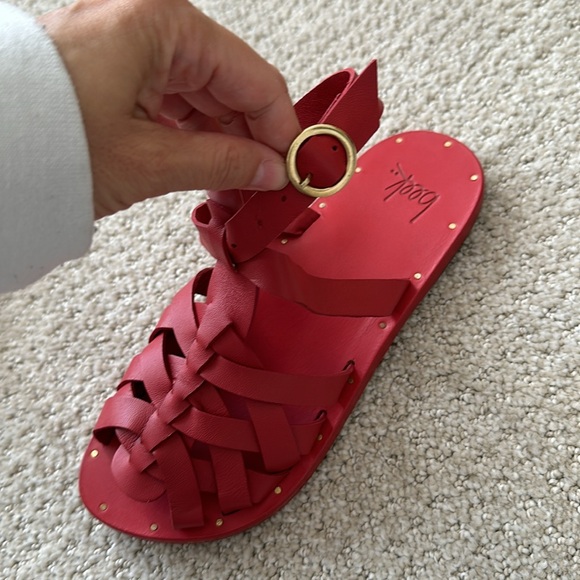 Beek Red Fisherman Sandals size 5 - Picture 3 of 7